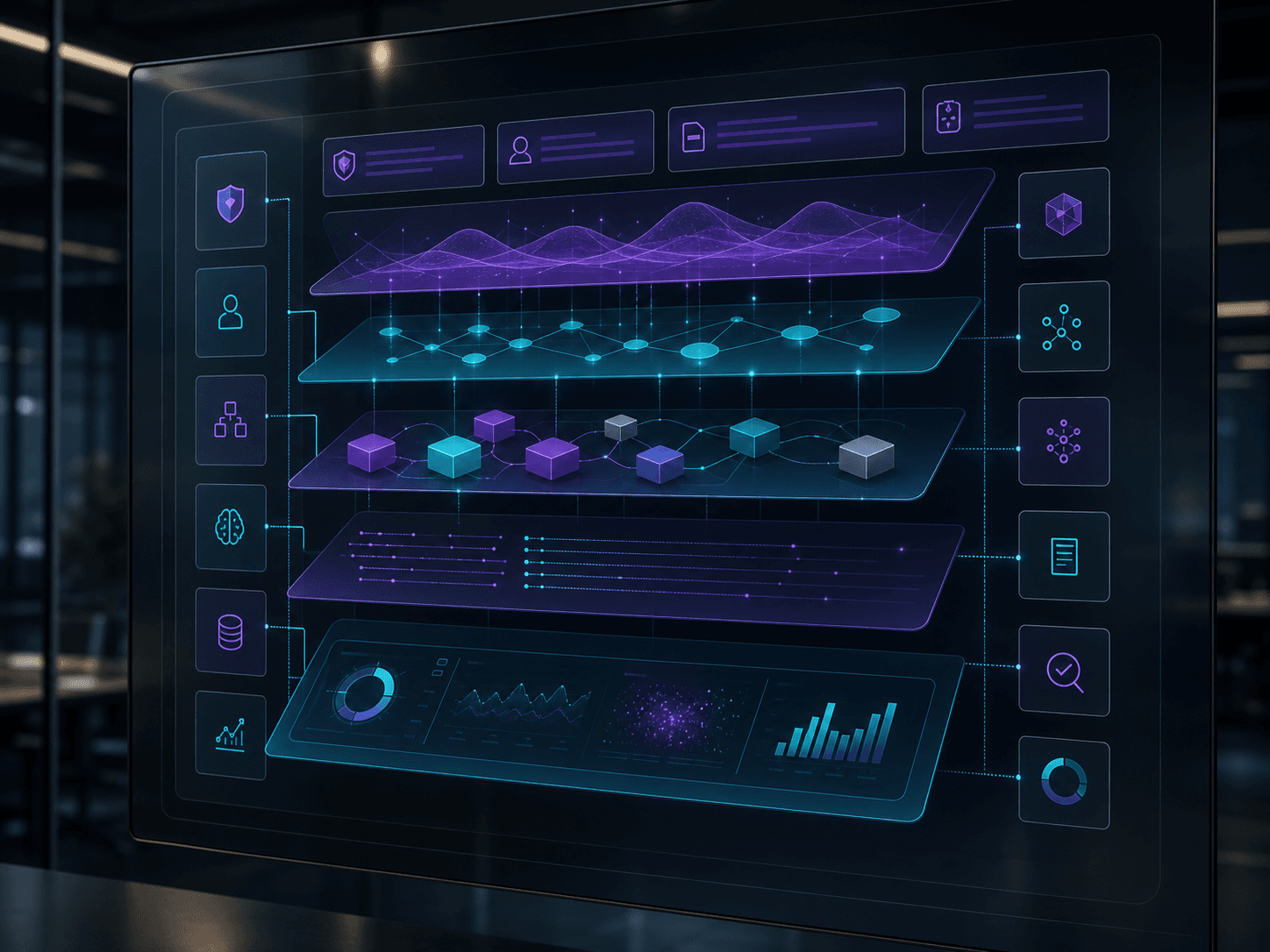 Governed agent architecture dashboard with enterprise controls